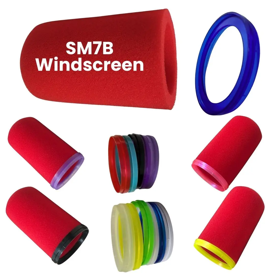 Red Soundproof Foam Mic Cover  - Shure Mic Mv7 recension och pris