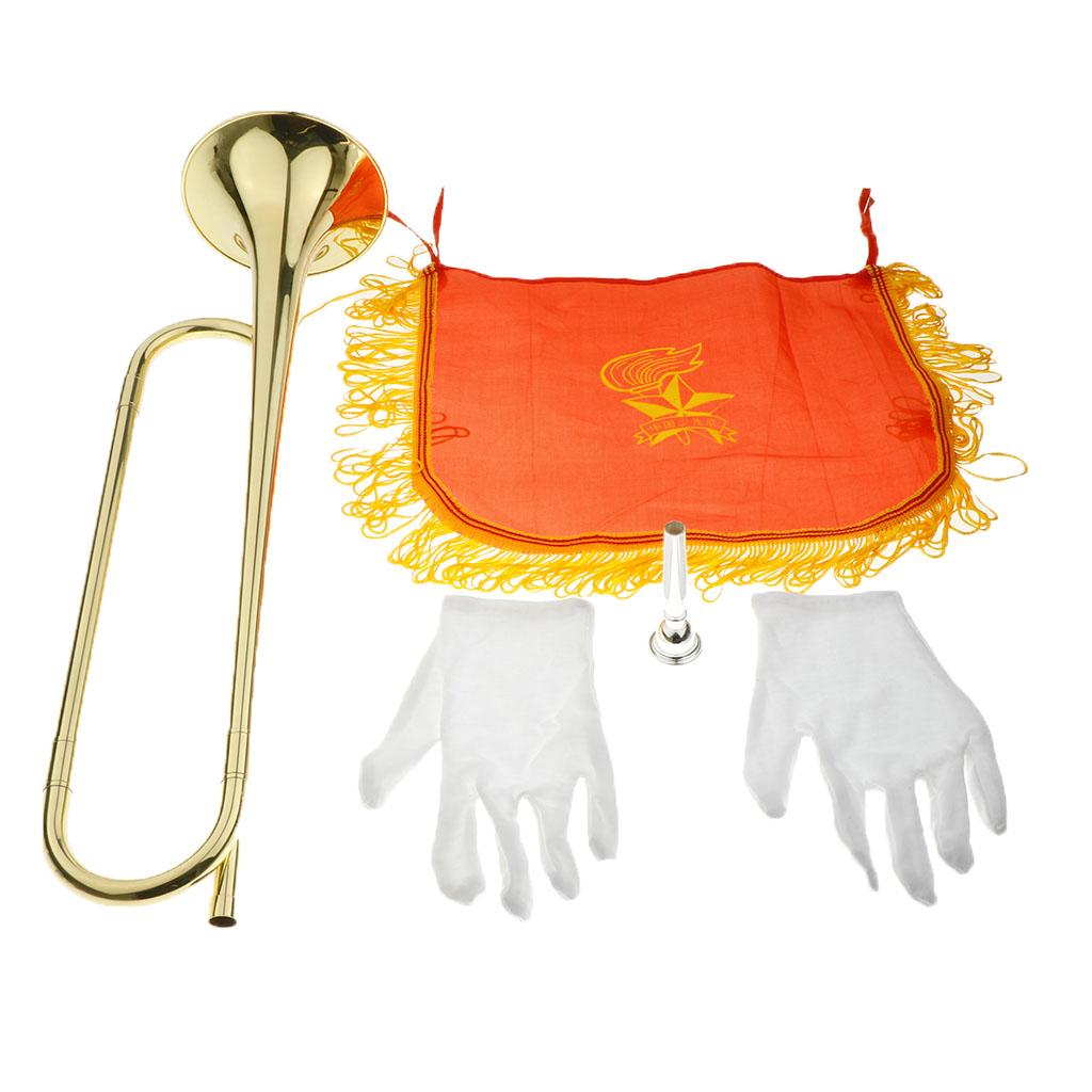 Kids Trumpet Brass Golden Bugl - Musical Instrument Bugle recension och pris