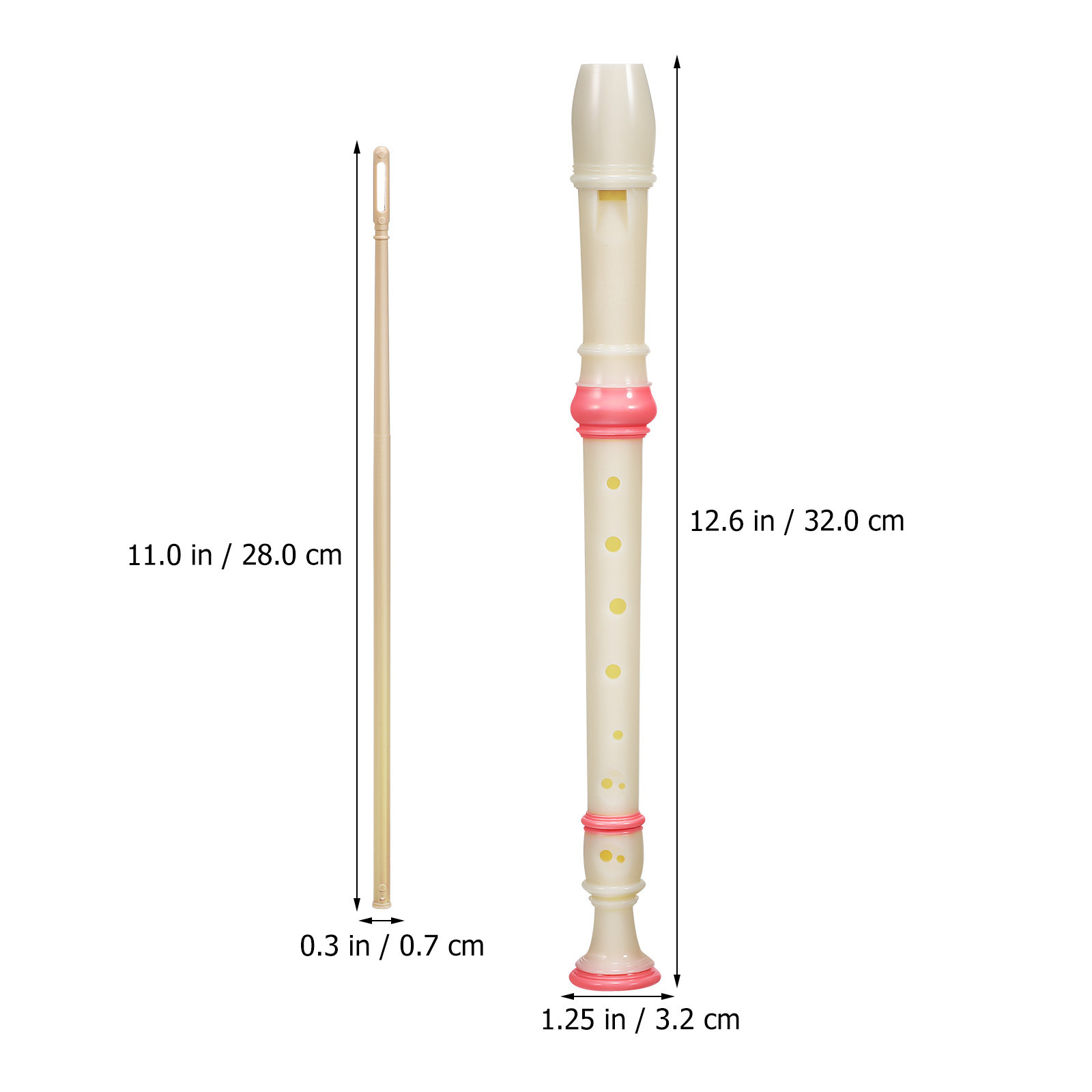 2Pcs High Pitch Soprano Record - Soprano Recorder Plastic recension och pris